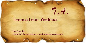 Trencsiner Andrea névjegykártya